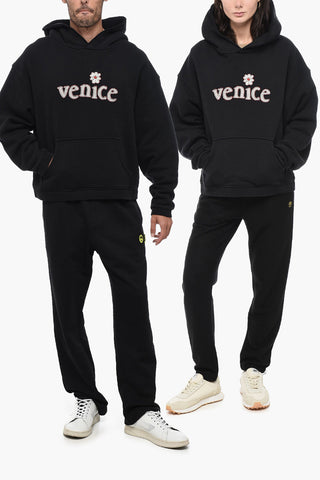 Cotton Hoodie with Embroidery