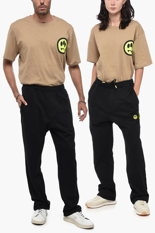Brushed Cotton UNISEX Joggers with Contrasting Logo