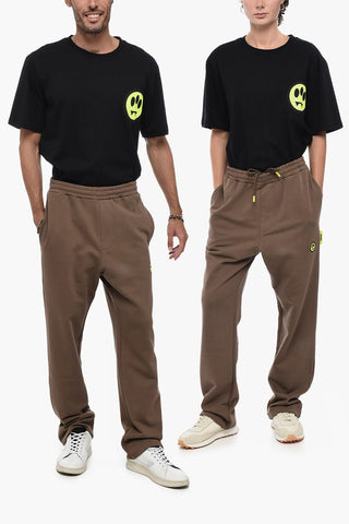 Brushed Cotton UNISEX Joggers with Contrasting Logo