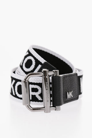 Logoed Belt with Leather Details 40mm