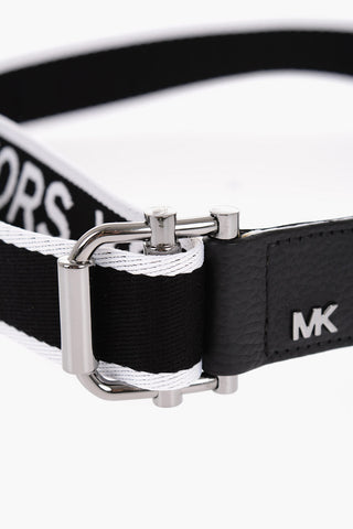 Logoed Belt with Leather Details 40mm