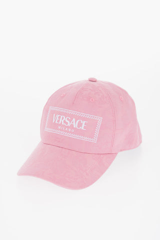 Baroque Motif Cap with Embroidered Logo