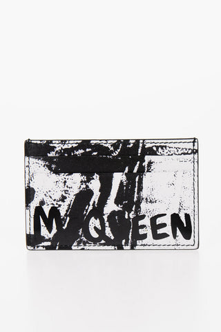 Leather Two-Tone Card Holder With Logo