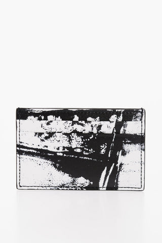 Leather Two-Tone Card Holder With Logo