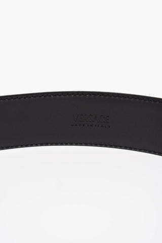 Leather Belt with Golden Effect Buckle 40mm