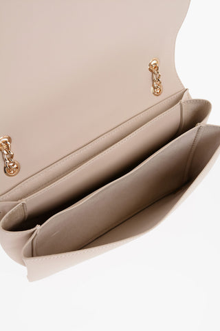LOVE Faux Leather Shoulder Bag with Golden Logo