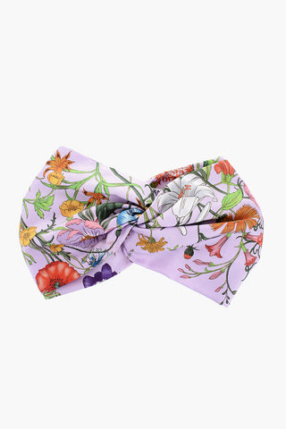 Fascia per Capelli in Seta a Fantasia Floreale