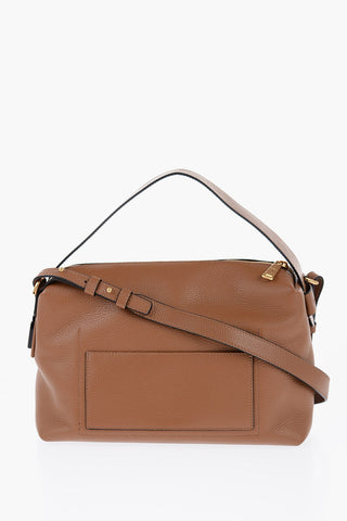 Textured Leather Crossbody Bag