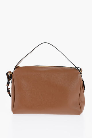 Textured Leather Crossbody Bag