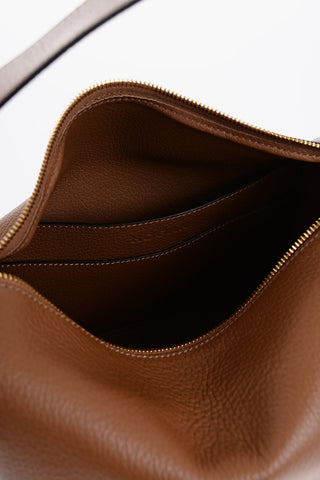 Textured Leather Crossbody Bag