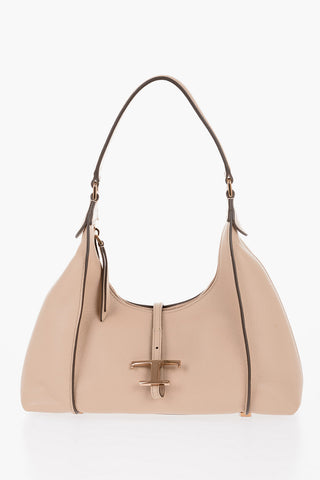 Borsa Hobo in Pelle a Tinta Unita