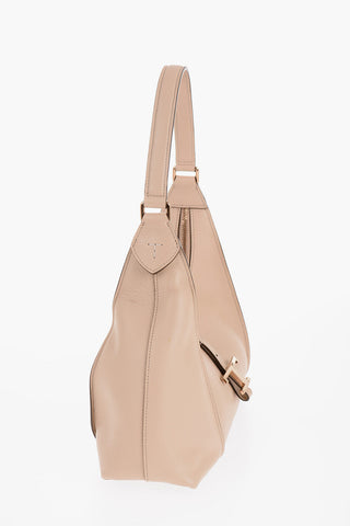 Borsa Hobo in Pelle a Tinta Unita