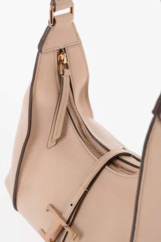Borsa Hobo in Pelle a Tinta Unita
