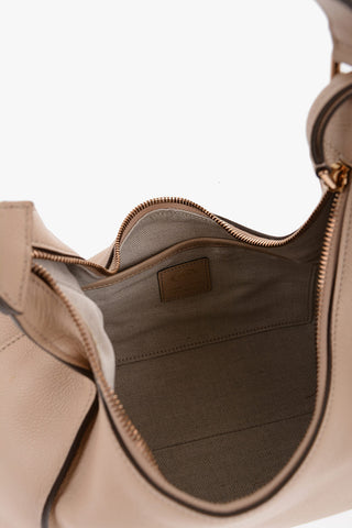 Borsa Hobo in Pelle a Tinta Unita
