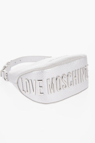 LOVE Textured Faux Leather Mini Hobo Bag