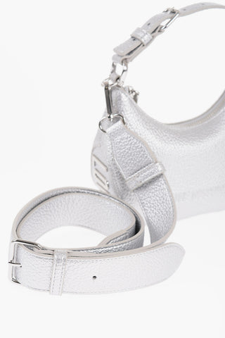 LOVE Textured Faux Leather Mini Hobo Bag