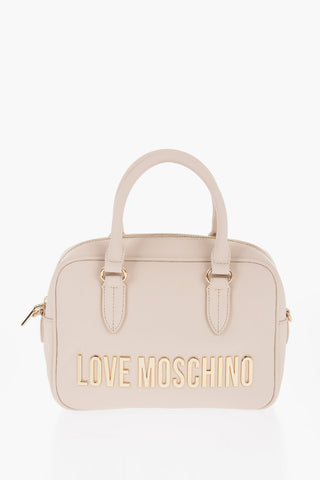 LOVE Faux Leather Handbag with Removable Shoulder Strap