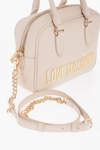 LOVE Faux Leather Handbag with Removable Shoulder Strap