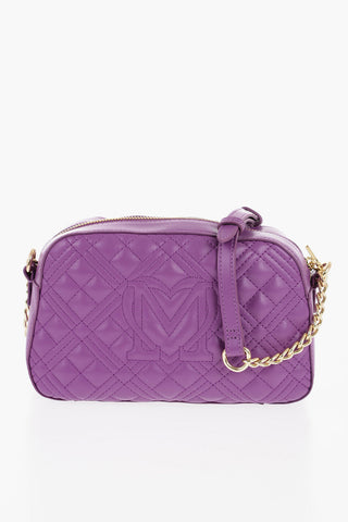 LOVE Quilted Crossbody Bag with Golden Details