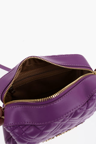 LOVE Quilted Crossbody Bag with Golden Details