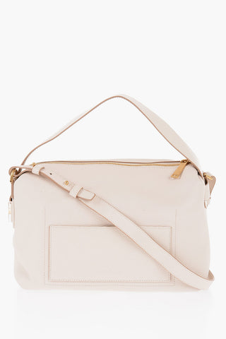 Textured Leather Crossbody Bag