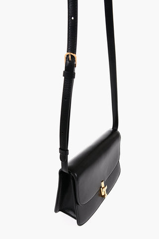 Leather SOFIA Crossbody Bag with Golden Detail