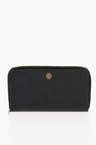 Saffiano Leather ROBINSON Wallet with Golde-Effect Monogram
