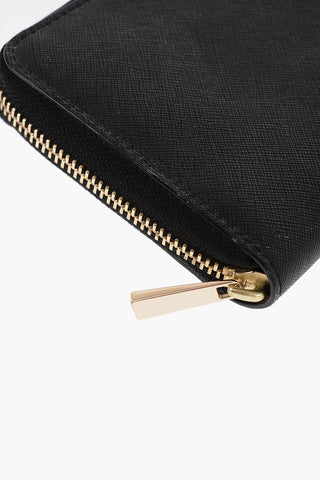 Saffiano Leather ROBINSON Wallet with Golde-Effect Monogram