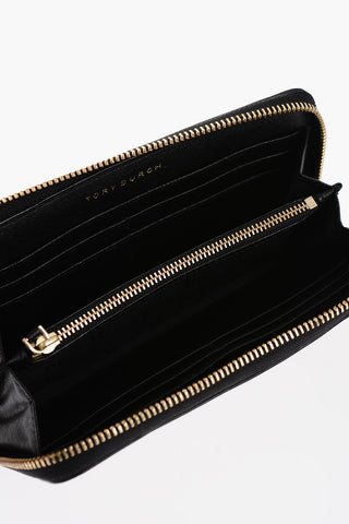 Saffiano Leather ROBINSON Wallet with Golde-Effect Monogram