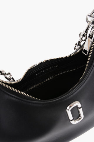 Leather Hobo Bag with Chain Shoulder Strap