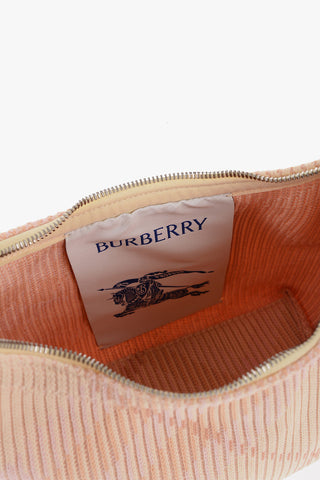 Checked Nylon PEG DUFFLE Handbag with Silver-Tone Detail