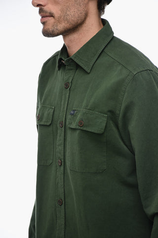 Long Sleeved Linen Blend Shirt