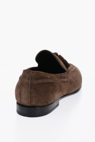 Suede Leather Kiltie Loafers