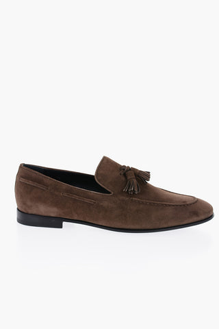 Suede Leather Kiltie Loafers