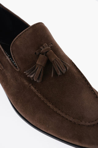 Suede Leather Kiltie Loafers