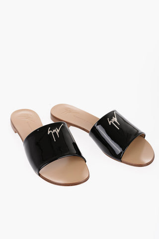 Sabot ROLL In Pelle Vegan Lucida con Monogram                     