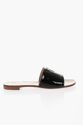 Sabot ROLL In Pelle Vegan Lucida con Monogram                     