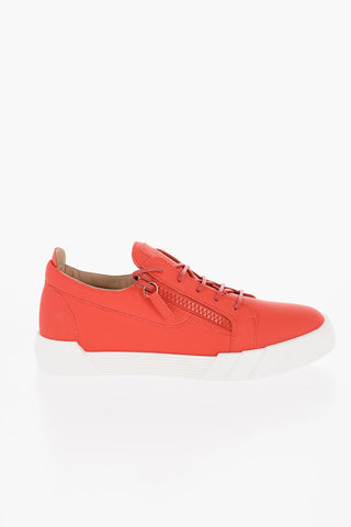 Solid Color Low Top Sneakers with Contrasting Sole