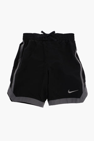 SWIM Solid-Color Swim Boxer with Contrast Trim