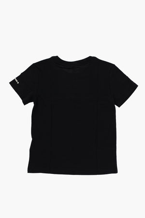 ALL STAR CHUCK TAYLOR T-Shirt Girocollo in Tinta Unita con Logo a Contrasto