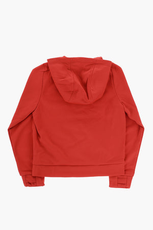 Fleece-Hoodie mit aufgesetzter Tasche