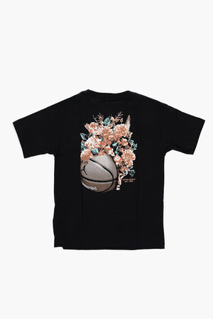 AIR JORDAN Rundhals-T-Shirt FLORAL JUMPMAN bedruckt