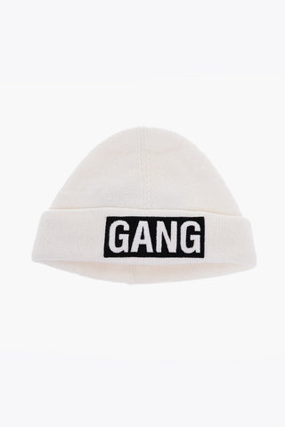 Solid Color GANG Beanie with Contrasting Detail