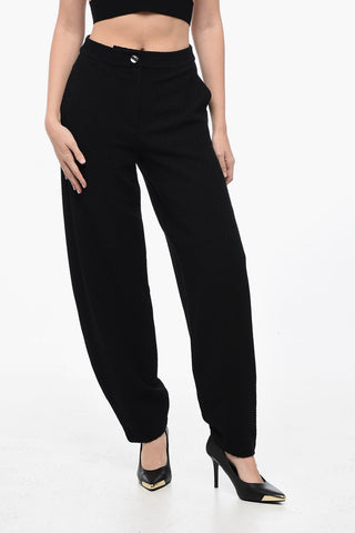 EMPORIO Balloon Fit Jacquard Fabric Pants