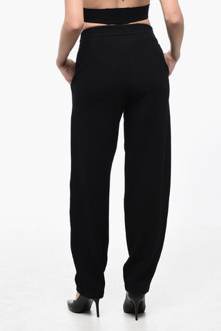EMPORIO Balloon Fit Jacquard Fabric Pants