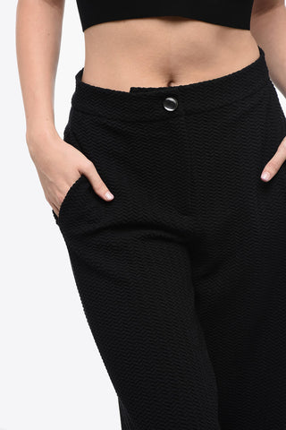 EMPORIO Balloon Fit Jacquard Fabric Pants