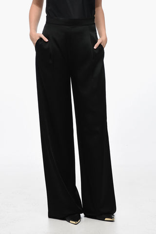 STUDIO Pantaloni in Satin PALLIDA ad 1 Pince