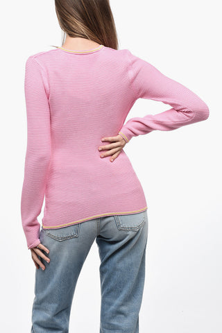 Crochet Cotton Blend Sweater
