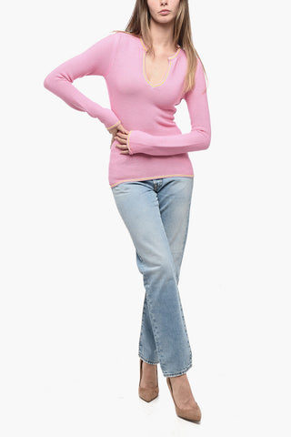 Crochet Cotton Blend Sweater