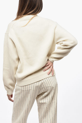 Crew Neck PIXEL Wool Blend Pullover